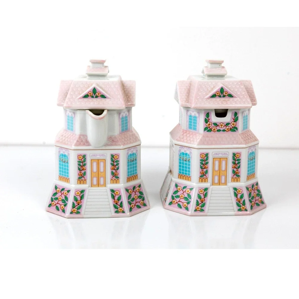 Lenox Village Creamery Confectionary Cream Sugar Set Vintage 1991